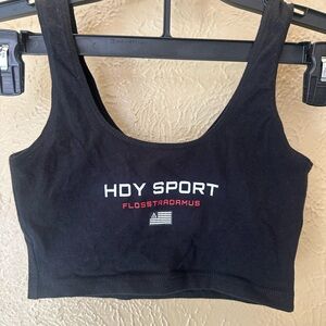 Flosstradamus Black Crop Top